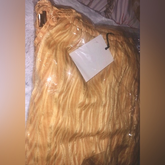 VICI tatianna yellow wide leg, high waist relax fit lined pants NEW RE $70 - Picture 12 of 15